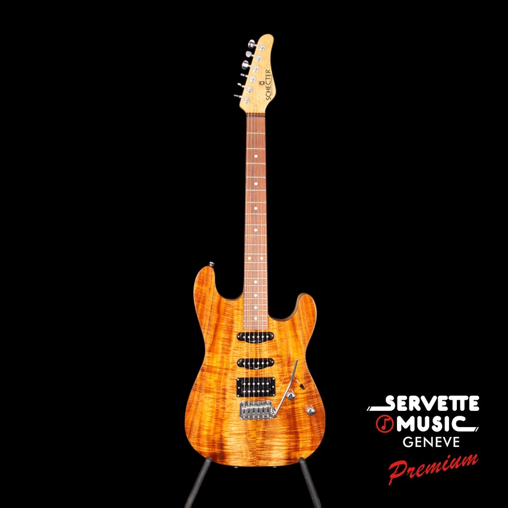 Schecter CS Stratocaster CET HSS RW Koa | Servette-Music